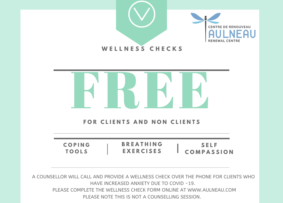 Wellness Check-ins from Aulneau Renewal Centre